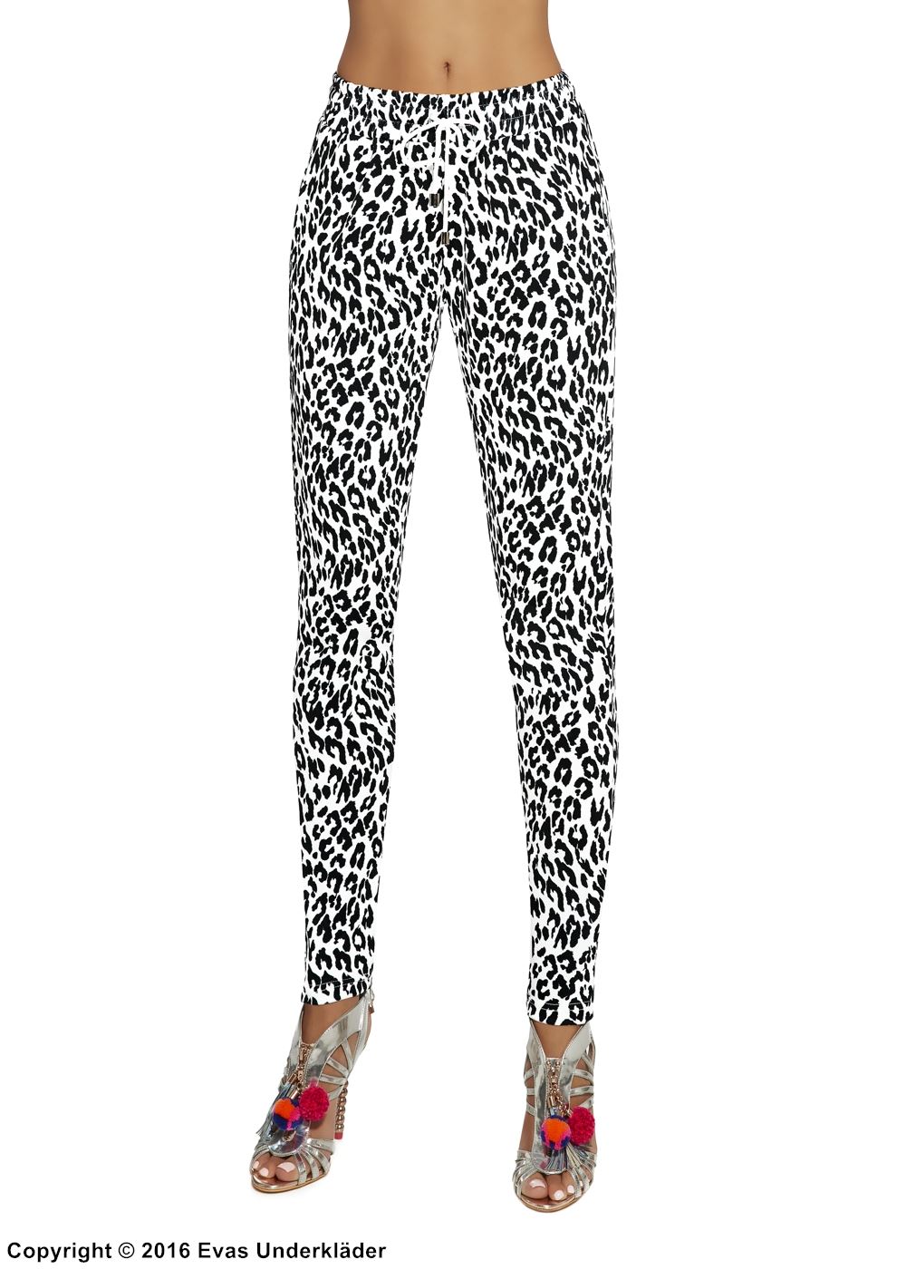 Leopardmönstrad leggings